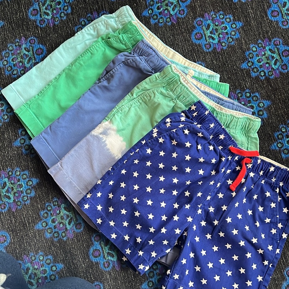 CREWCUTS Set of 5 Pair Boys Size 10 Twill Shorts